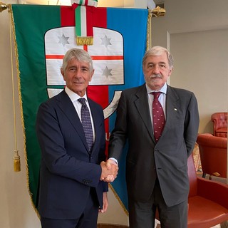 Regione, il presidente Bucci ha incontrato il ministro per lo Sport e i Giovani Andrea Abodi