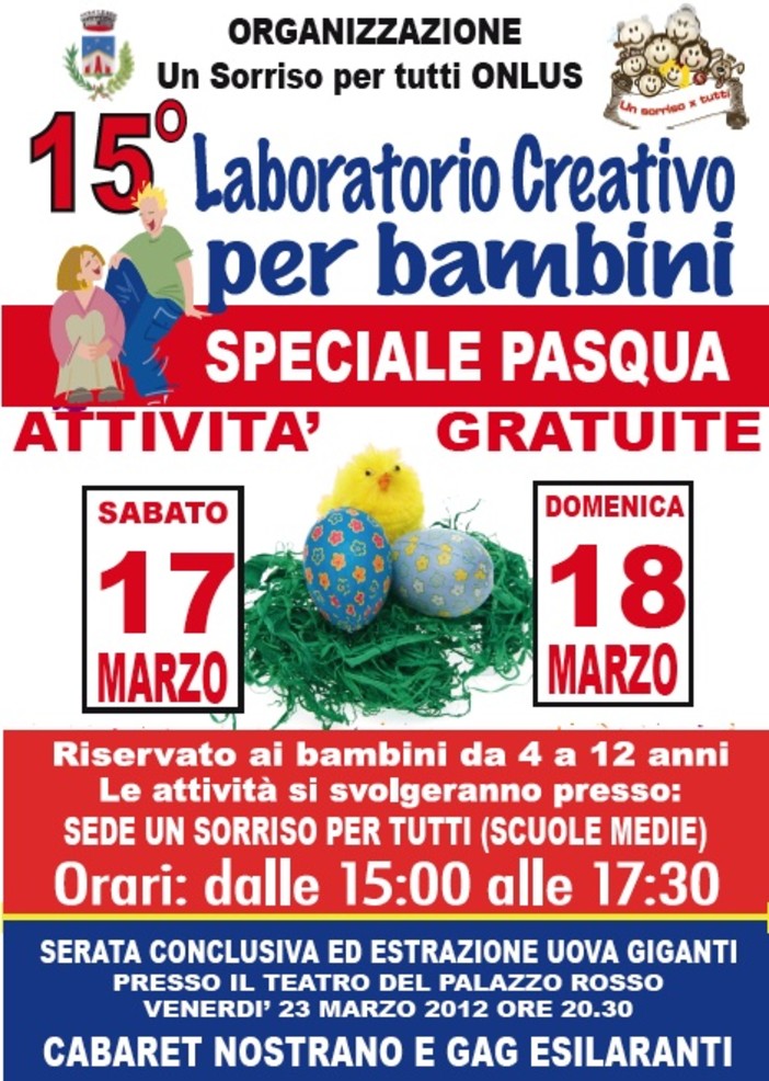 A Cengio i laboratori creativi &quot;Speciale Pasqua&quot;