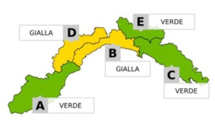 Maltempo: allerta gialla per temporali su costa ed entroterra