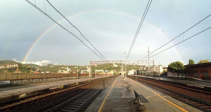 Verso la fine dell'allerta meteo con l'arcobaleno