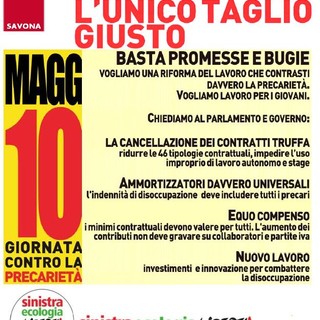 SEL Savona: &quot;L'unico taglio giusto, la precarietà&quot;