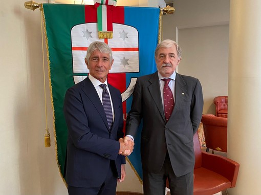 Regione, il presidente Bucci ha incontrato il ministro per lo Sport e i Giovani Andrea Abodi