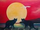“Gatti neri”, opera del pittore braidese Franco Gotta