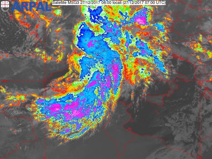 Maltempo sulla Liguria: allerta per pioggia e neve. Arancione sul levante, gialla sul centro e l'interno