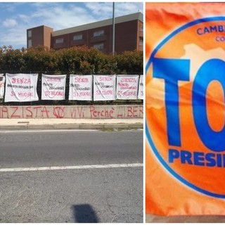 Scritte contro Toti ad Albenga, la lista del presidente in Regione: &quot;Bene le condanne di esponenti locali alla degenerazione di una protesta aggressiva&quot;