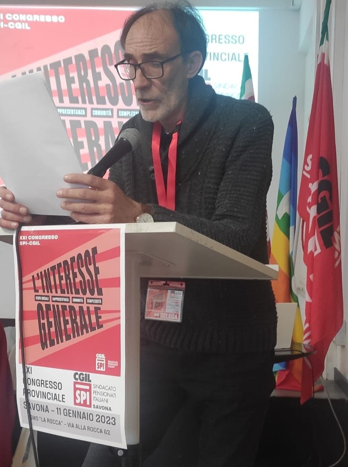 Congresso SPI Cgil di Savona: Fausto Dabove confermato Segretario Generale