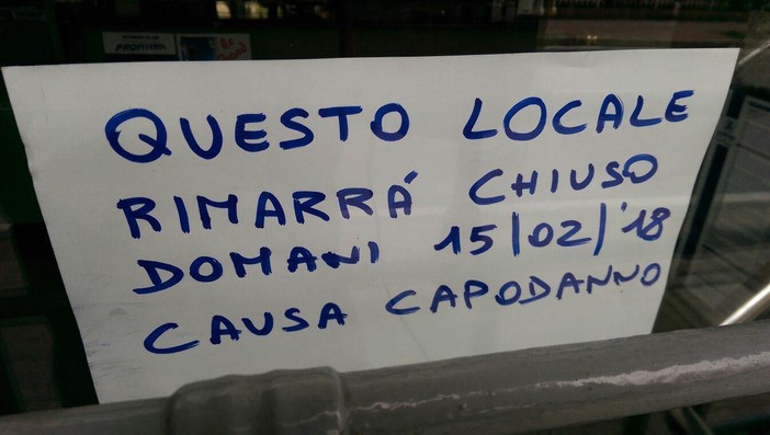 Albenga come Pechino: negozi &quot;chiusi per Capodanno cinese&quot;