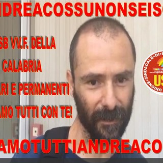 Dalla Calabria arriva la solidarietà al vigile del fuoco savonese Andrea Cossu