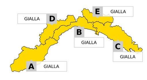 Meteo: dalle 22 scatta l'allerta gialla per temporali