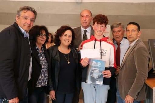 Tommaso Giraldi della 3^ B Morteo Ollandini vincitore assoluto dell'edizione 2023