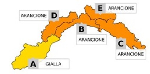 Arpal: allerta meteo per piogge diffuse e temporali