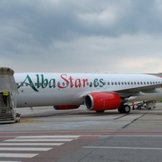 E' atterrato all'aeroporto di Levaldigi il primo volo della tratta Cuneo-Trapani (FOTO E VIDEO)