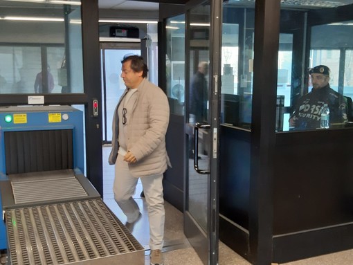 Andrea Nucera arriva in tribunale a Savona per l'interrogatorio di garanzia (FOTO)