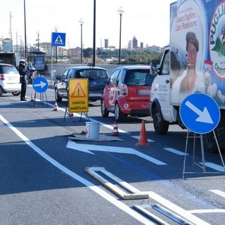 Albenga: proseguono i lavori per l’apertura a doppio senso di circolazione di Viale Martiri della Foce