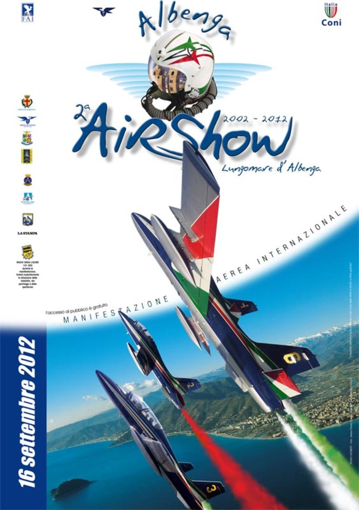 Domenica Air Show delle Frecce Tricolori ad Albenga