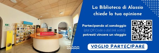 La biblioteca di Alassio ammessa ad un sondaggio europeo