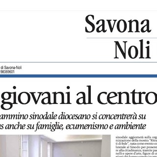 Sul quotidiano cattolico Avvenire una pagina speciale dedicata alla diocesi di Savona-Noli