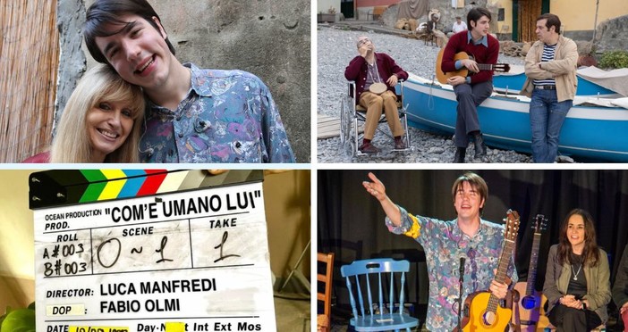 Da Albenga al cinema: Andrea Filippi interpreta De André nel film su Paolo Villaggio