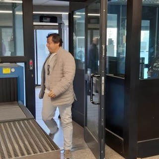 Andrea Nucera arriva in tribunale a Savona per l'interrogatorio di garanzia (FOTO)