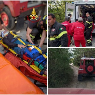 Biker soccorsa sulle alture tra Vado e Bergeggi: codice giallo al San Paolo (FOTO)