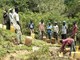 I lavori di realizzazione del pozzo d'acqua potabile a Bwatemba, in Burundi