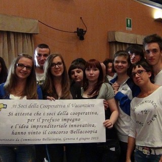 I ragazzi dell'Istituto &quot;Miretti&quot; di Varazze premiati a Bellacoopia