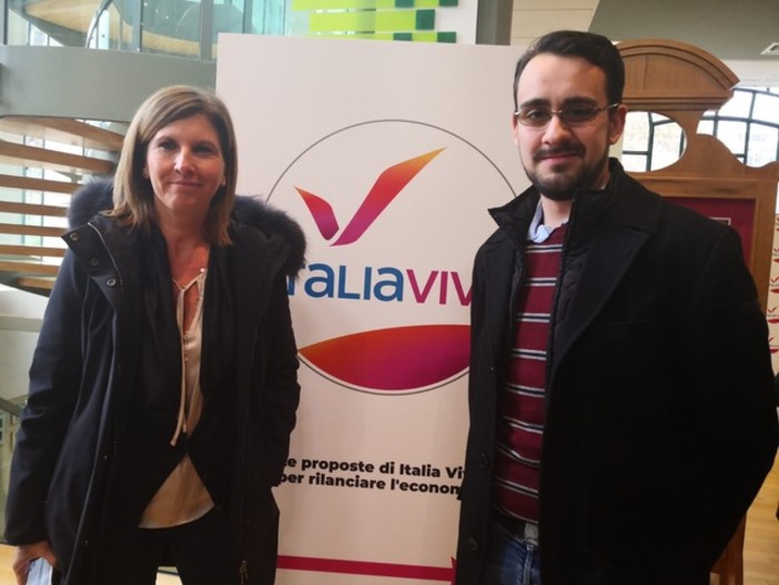 Valerio Ferrari e Barbara Pasquali: delegazione ligure alla convention torinese di Italia Viva