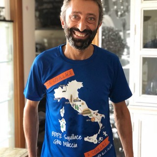 La nuova impresa di Beppe Squillace: 1400 km di corsa da Pietra Ligure alla Calabria