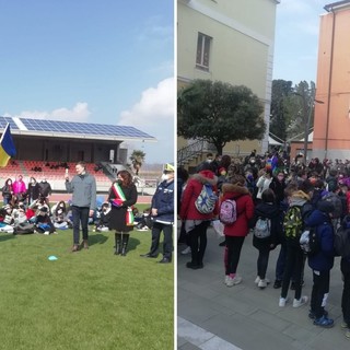 Studenti in corteo a Vado Ligure per la “Camminata per la pace”