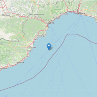 Terremoto nel savonese, scossa di magnitudo 2.5 nel mar Ligure all'altezza di Loano