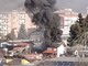 Cairo, casetta a fuoco in via Tecchio: nube di fumo nero visibile nel cielo (VIDEO)