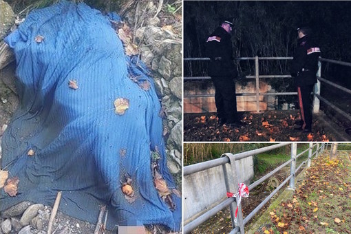 Cadavere trovato nel greto del torrente a Ceriale: sopralluoghi e confronto delle testimonianze (FOTO e VIDEO)