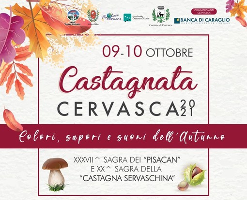 A Cervasca si festeggiano i colori, sapori e suoni dell'autunno!