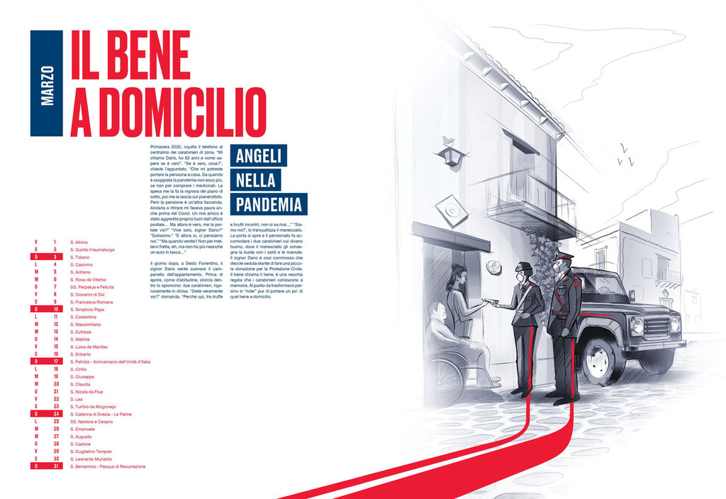 Ecco l'edizione 2024 del Calendario Storico dei Carabinieri, realizzato con  il contributo di Gramellini e Pininfarina 