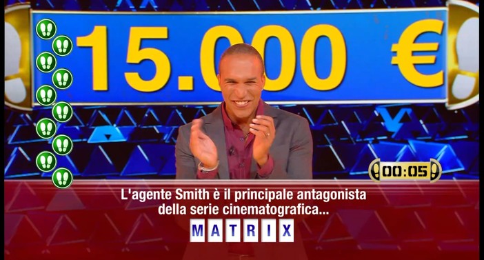 &quot;Caduta Libera&quot;, il savonese Sergio vince 15mila euro nel quiz show di Canale 5