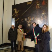 &quot;La pesca in maschera&quot; torna a casa a Celle: il dipinto dal 1939 era a Palazzo Pozzobonello a Savona (FOTO)