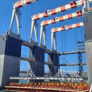 Cassoni della diga di Genova, a Vado consegnate le aree di cantiere e avviate le prime attività