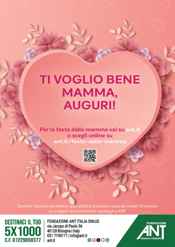 Albenga, Festa della Mamma: un banchetto Ant con fiori a sostegno della prevenzione oncologica