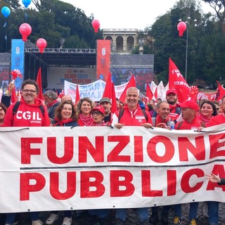 Funzione Pubblica CGIL e la Camera del Lavoro Cgil di Savona alla mobilitazione a Roma a difesa della sanità pubblica