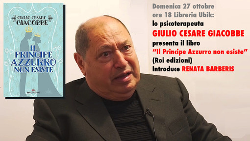 Savona, il 27 ottobre alla Ubik l'incontro con lo psicoanalista e scrittore Giulio Cesare Giacobbe