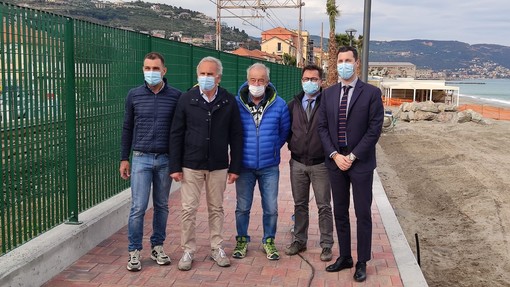 Difesa del suolo, l'assessore Giampedrone in visita a Pietra Ligure: &quot;Cantieri molto avanzati, buonissima collaborazione Regione-Comune&quot; (FOTO e VIDEO)