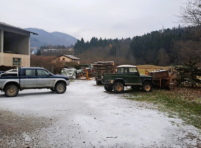 L'Alta Val Bormida imbiancata dal &quot;graupel&quot; (FOTO)