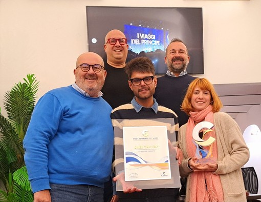 L'agenzia savonese &quot;I Viaggi del Principe&quot; premiata come &quot;Over The Top&quot; alla kermesse di Costa Crociere