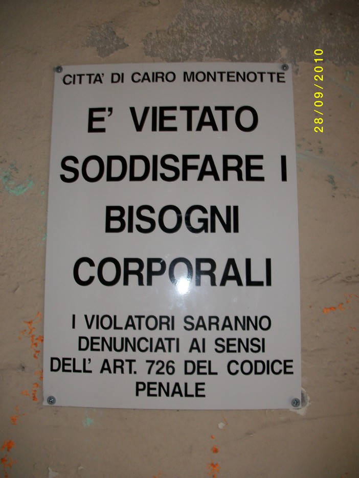 &quot;A Cairo Montenotte proprio non si può fare&quot;…