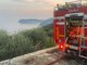 Alassio, spento l'incendio divampato sul monte Bignone