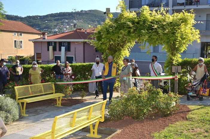 Lions e Comune di Spotorno uniti hanno inaugurato il nuovo percorso per ipovedenti a Parco Monticello