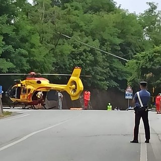 Sassello, incidente lungo la Sp334: motociclista in codice rosso al San Martino di Genova