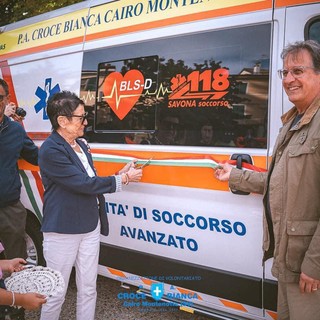 Cairo, la Croce Bianca torna in piazza della Vittoria per inaugurare la nuova ambulanza: &quot;Come prima del Covid, vicini alla cittadinanza&quot;