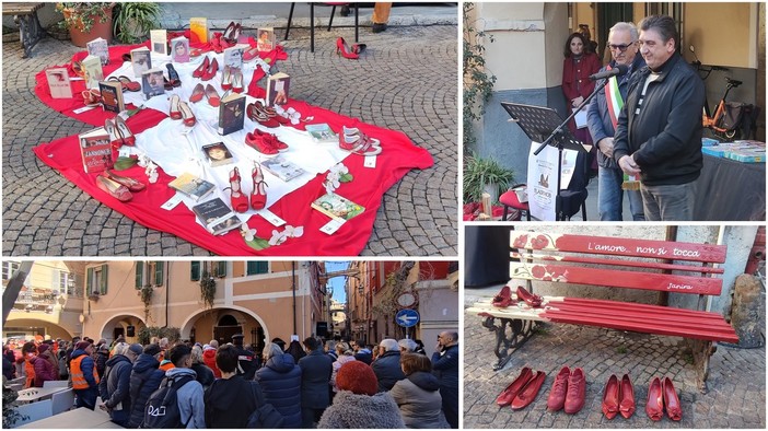 Giornata internazionale per l’eliminazione della violenza contro le donne: a Pietra Ligure flashmob in piazza La Pietra (FOTO)