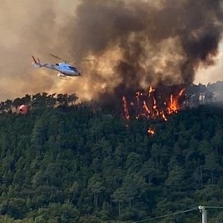 L'incendio di Cisano sul Neva del 6 settembre 2021